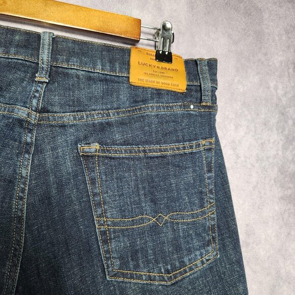Lucky Brand 221 Jeans Mens 32x30 Straight Denim Stretch Casual Pants Dark Wash - Picture 5 of 16